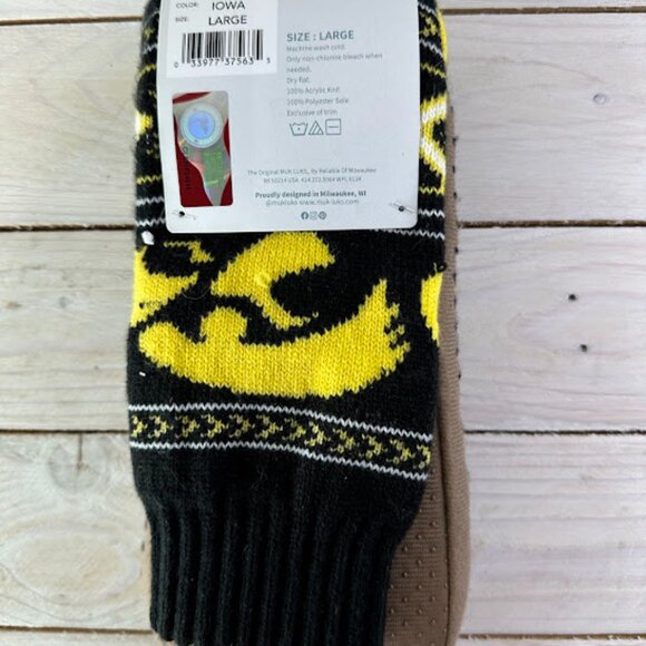 NWT Iowa State Muk Luks Game Day Slipper Socks Sox Unisex Large - Picture 4 of 5